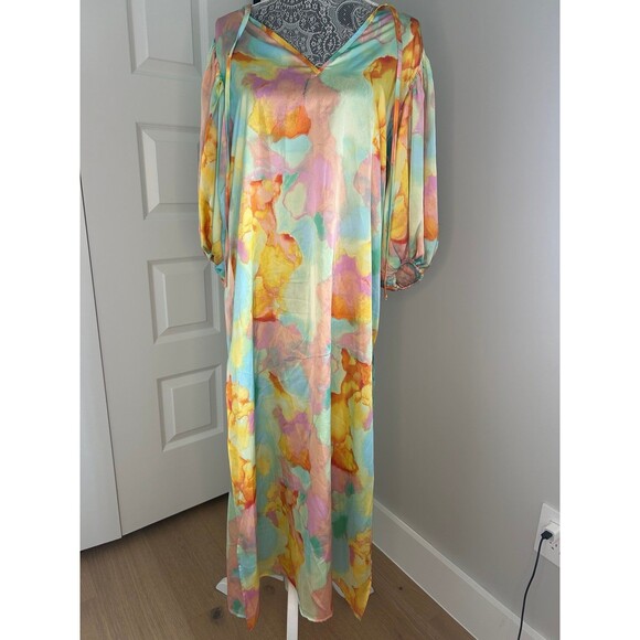 Buddy Love Silky Maxi Sunny Love Dress Maxi Women’s Small - Picture 10 of 12
